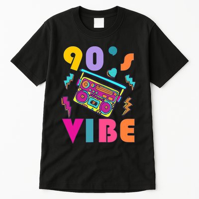 Vintage 90s Vibe 90s Music Lover I Heart The Nineties Tall T-Shirt