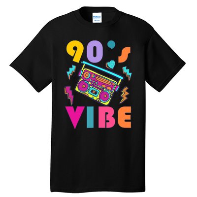 Vintage 90s Vibe 90s Music Lover I Heart The Nineties Tall T-Shirt