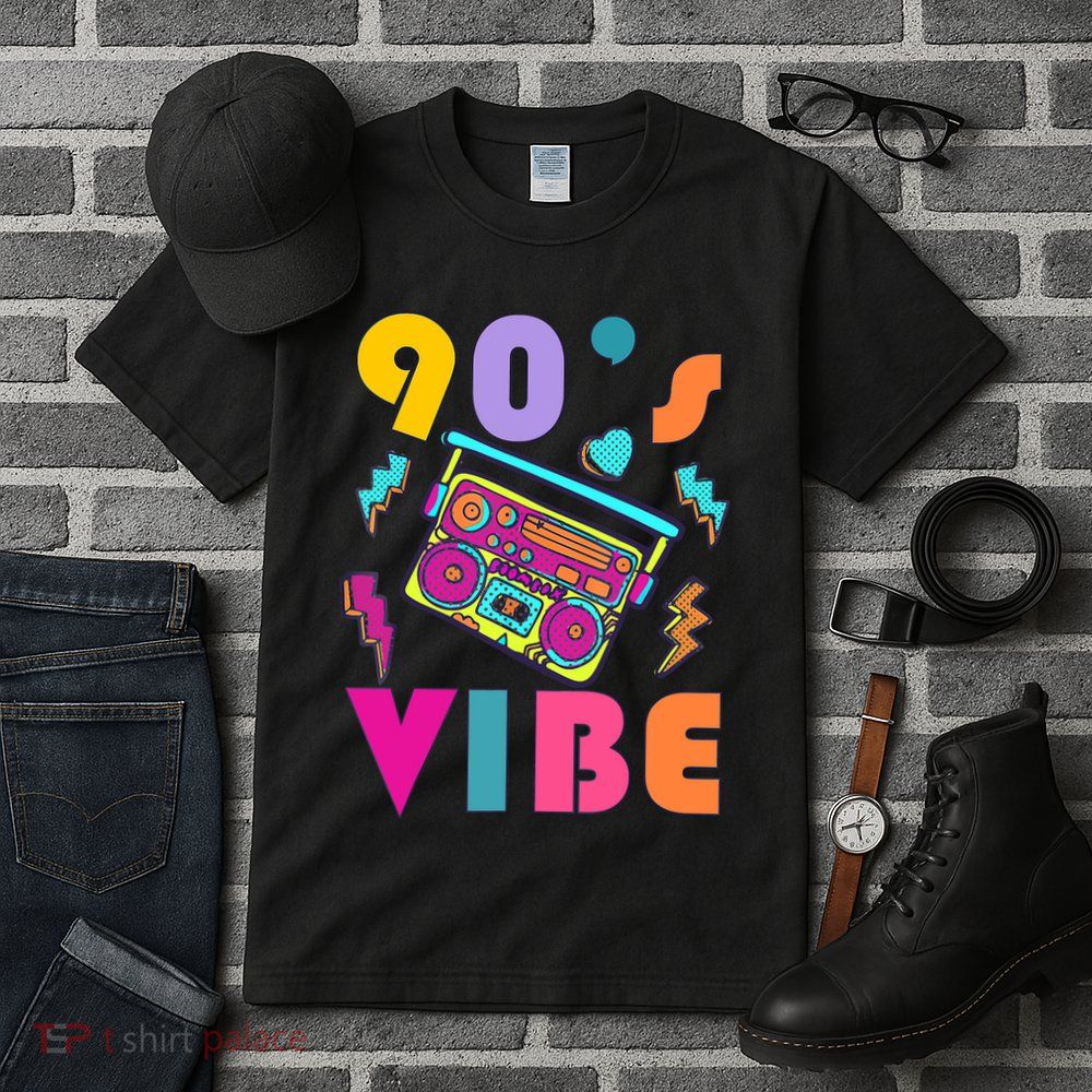 Vintage 90s Vibe 90s Music Lover I Heart The Nineties Tall T-Shirt