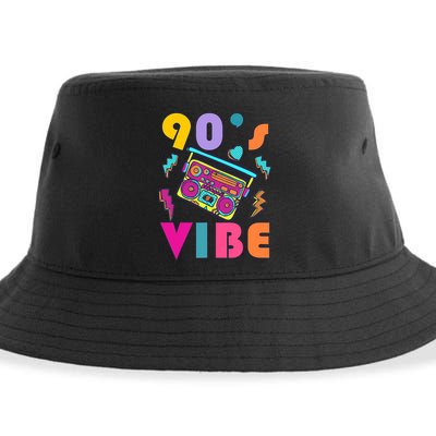 Vintage 90s Vibe 90s Music Lover I Heart The Nineties Sustainable Bucket Hat