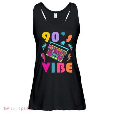 Vintage 90s Vibe 90s Music Lover I Heart The Nineties Ladies Essential Flowy Tank
