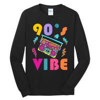 Vintage 90s Vibe 90s Music Lover I Heart The Nineties Tall Long Sleeve T-Shirt