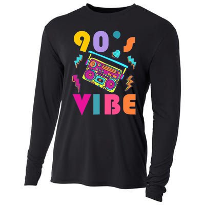 Vintage 90s Vibe 90s Music Lover I Heart The Nineties Cooling Performance Long Sleeve Crew