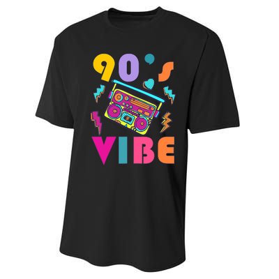 Vintage 90s Vibe 90s Music Lover I Heart The Nineties Performance Sprint T-Shirt