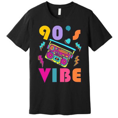 Vintage 90s Vibe 90s Music Lover I Heart The Nineties Premium T-Shirt