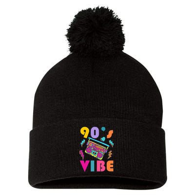 Vintage 90s Vibe 90s Music Lover I Heart The Nineties Pom Pom 12in Knit Beanie