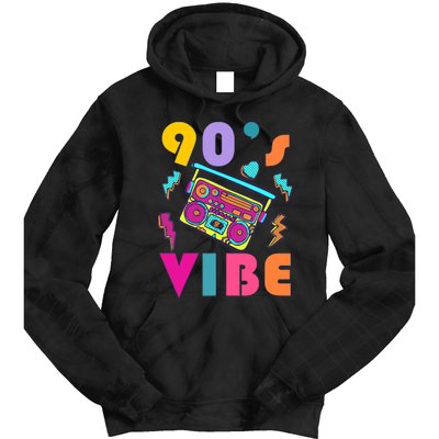 Vintage 90s Vibe 90s Music Lover I Heart The Nineties Tie Dye Hoodie