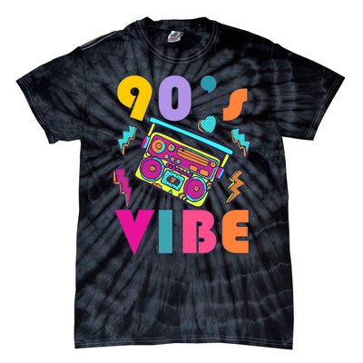 Vintage 90s Vibe 90s Music Lover I Heart The Nineties Tie-Dye T-Shirt