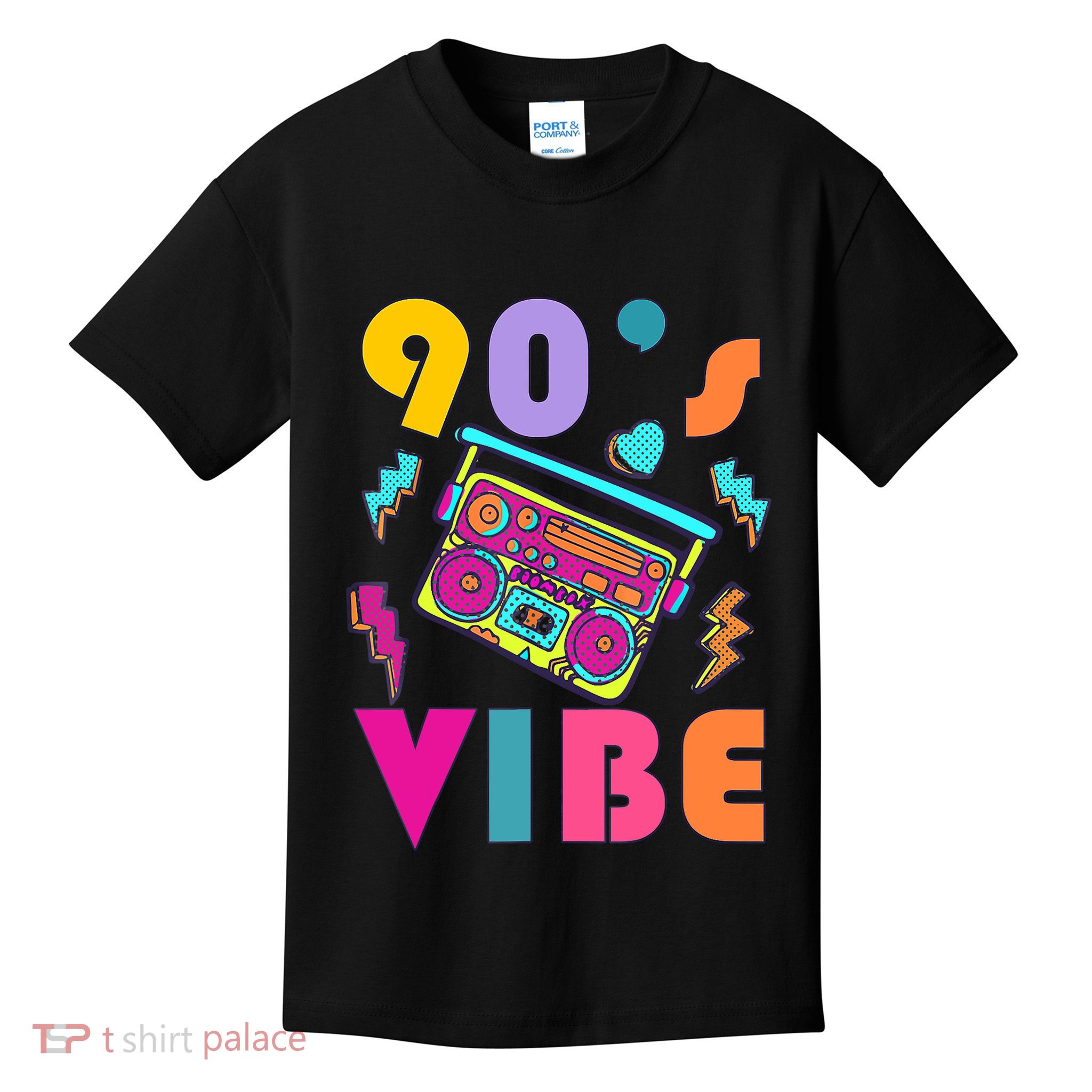 Vintage 90s Vibe 90s Music Lover I Heart The Nineties Kids T-Shirt
