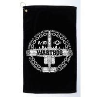 Vintage A 10 Thunderbolt Ii Warthog Attack Jet Aircraft Golf Towel