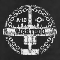 Vintage A 10 Thunderbolt Ii Warthog Attack Jet Aircraft Golf Towel