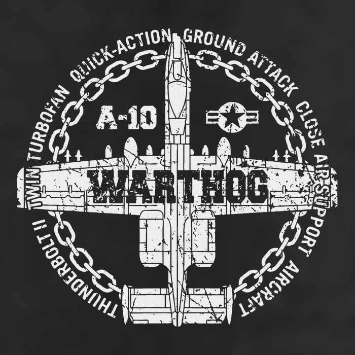Vintage A 10 Thunderbolt Ii Warthog Attack Jet Aircraft Golf Towel