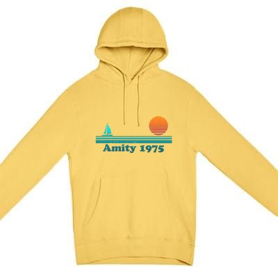 Vintage Amity 1975 Sunset Premium Pullover Hoodie