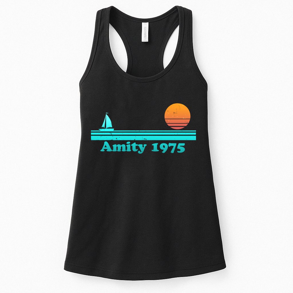 Vintage Amity 1975 Sunset Womens Tank Top