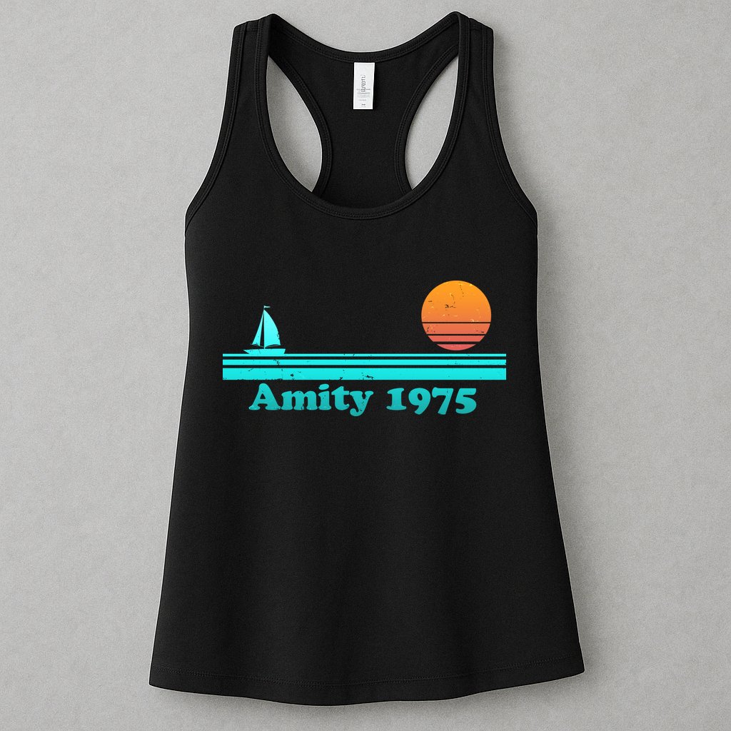 Vintage Amity 1975 Sunset Womens Tank Top