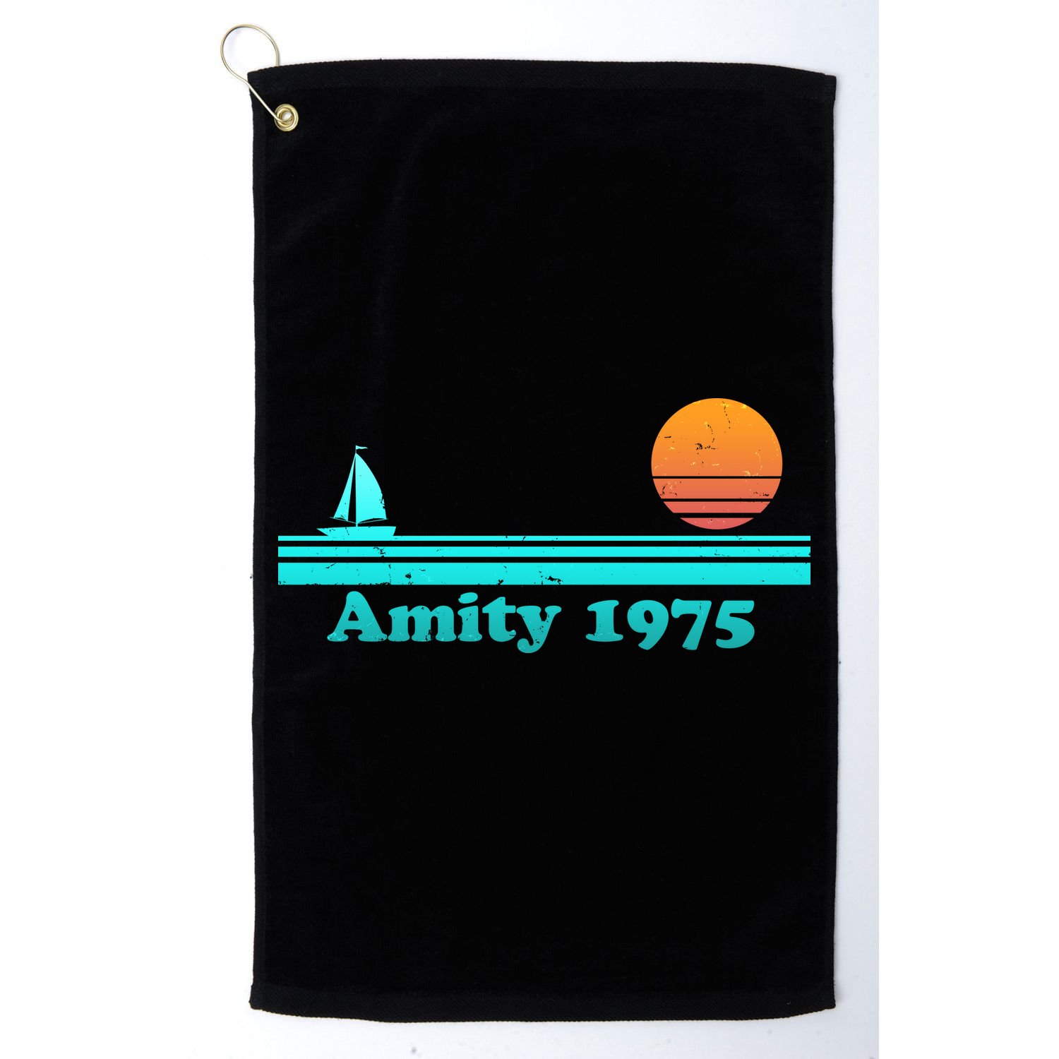 Vintage Amity 1975 Sunset Golf Towel