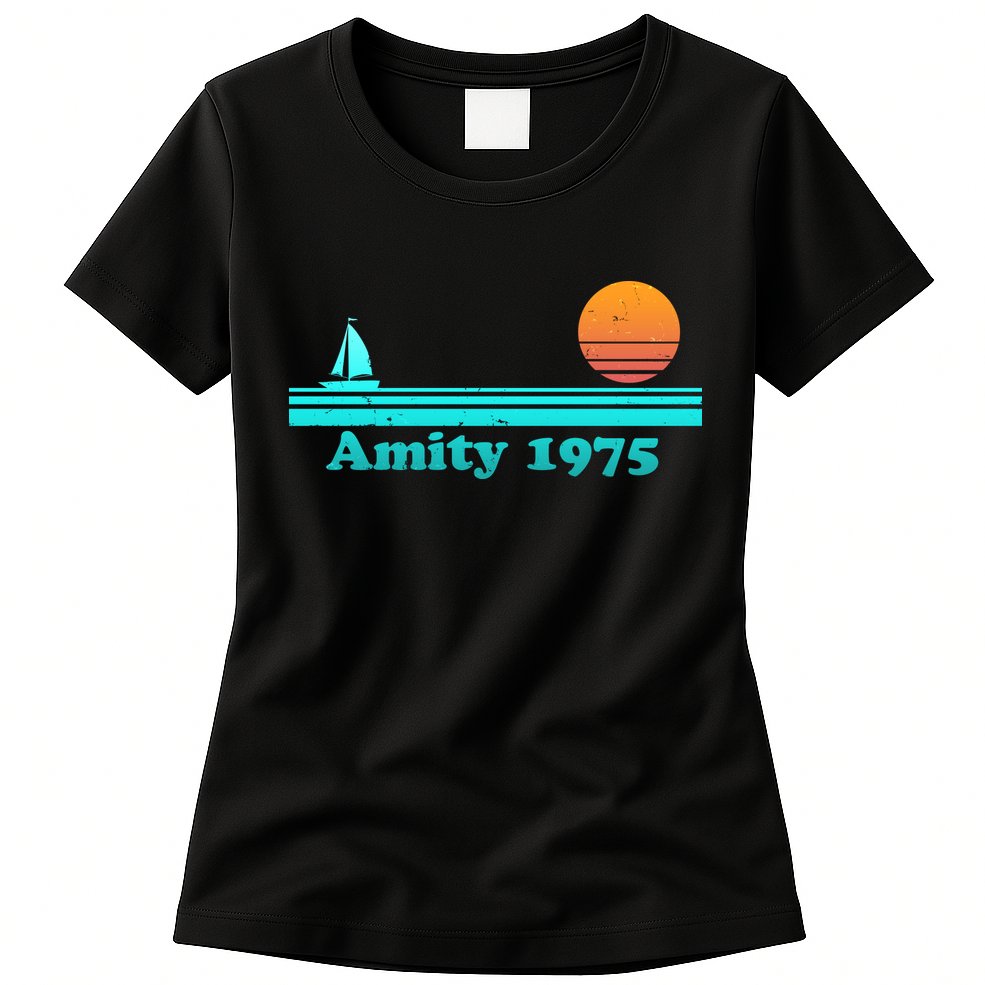 Vintage Amity 1975 Sunset Womens T-Shirt