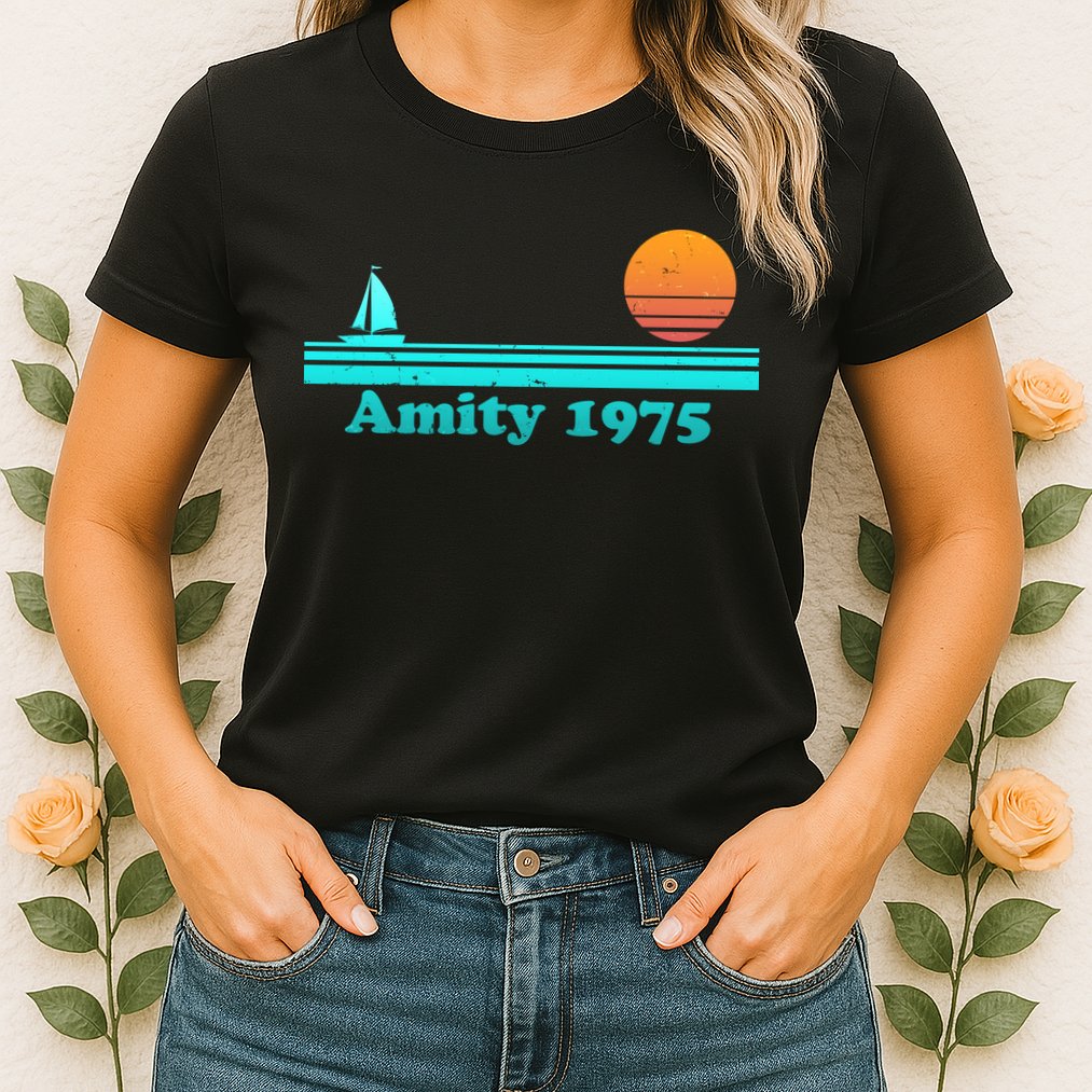 Vintage Amity 1975 Sunset Womens T-Shirt
