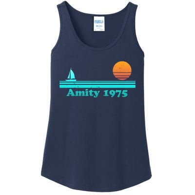 Vintage Amity 1975 Sunset Ladies Essential Tank