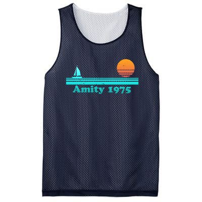 Vintage Amity 1975 Sunset Mesh Reversible Basketball Jersey Tank