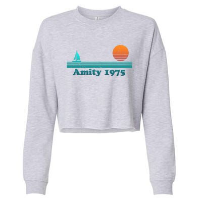 Vintage Amity 1975 Sunset Cropped Pullover Crew