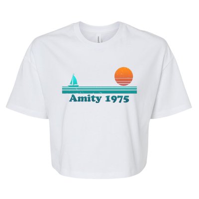 Vintage Amity 1975 Sunset Bella+Canvas Jersey Crop Tee