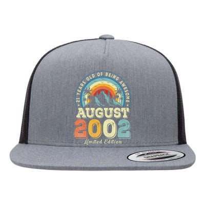 Vintage August 2002 Birthday Limited Edition 21 Year Old Flat Bill Trucker Hat