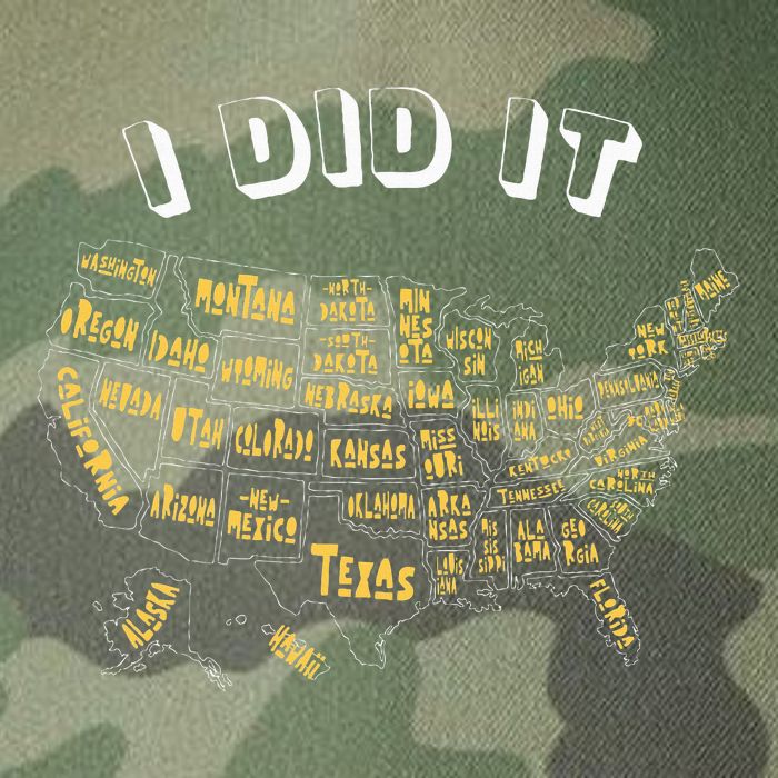 Visited All 50 Us States I Did It Souvenir Legacy Tie Dye Trucker Hat