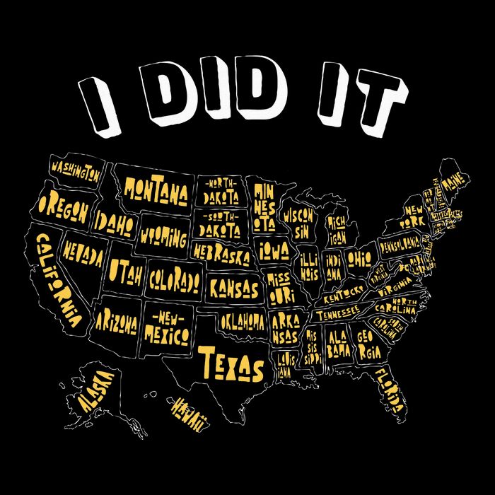 Visited All 50 Us States I Did It Souvenir Sustainable Beanie
