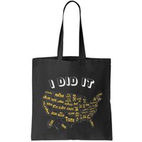 Visited All 50 Us States I Did It Souvenir Bag