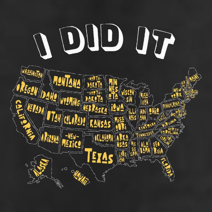 Visited All 50 Us States I Did It Souvenir 25L Jumbo Tote