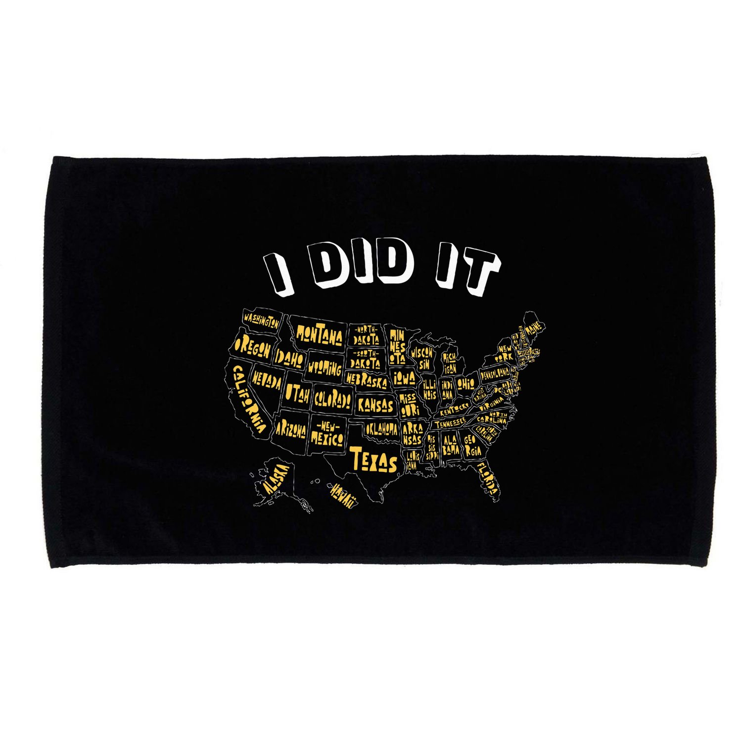Visited All 50 Us States I Did It Souvenir Microfiber Hand Towel