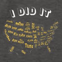 Visited All 50 Us States I Did It Souvenir Vector Backpack