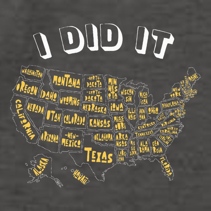 Visited All 50 Us States I Did It Souvenir Vector Backpack