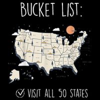 Visit All 50 States Usa Travel Map Mission Accomplished Impact Tech Backpack