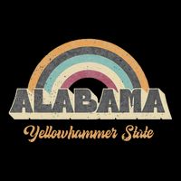 Vintage Alabama 70s 80s 90s Retro Lover Slogan Design Doggie Tank
