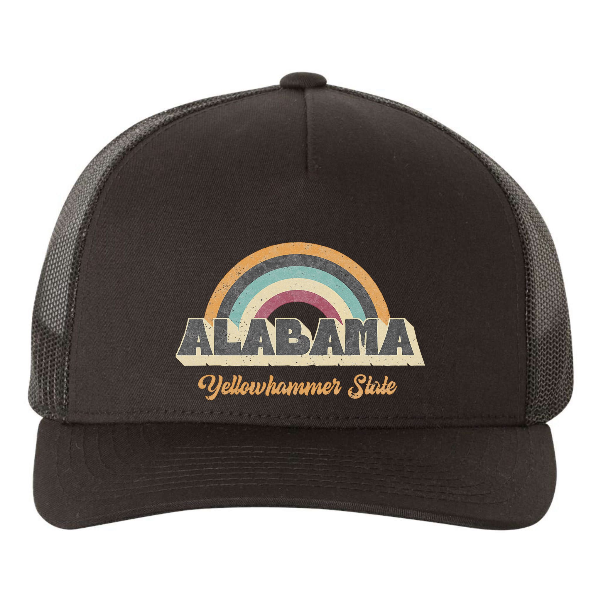 Vintage Alabama 70s 80s 90s Retro Lover Slogan Design Yupoong Adult 5-Panel Trucker Hat