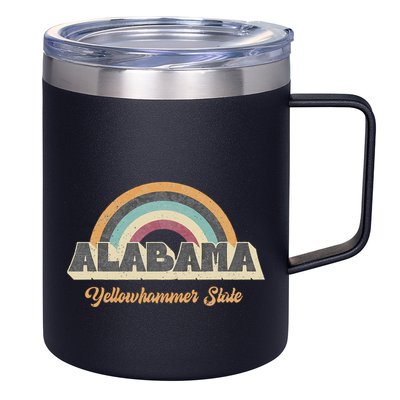 Vintage Alabama 70s 80s 90s Retro Lover Slogan Design 12oz Stainless Steel Coffee Mug