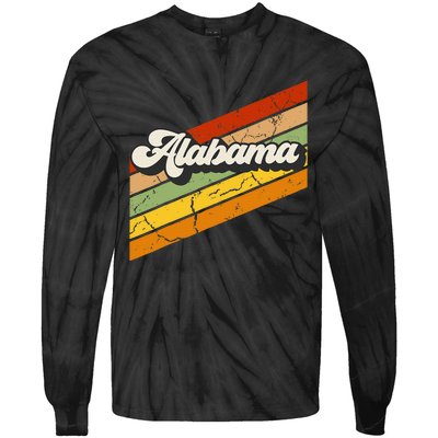 Vintage Alabama 80s Retro Tie-Dye Long Sleeve Shirt