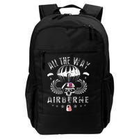 Vintage Army 82nd Airborne All The Way Skull Maroon Beret Backpack