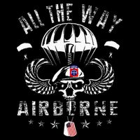 Vintage Army 82nd Airborne All The Way Skull Maroon Beret Backpack