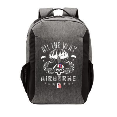 Vintage Army 82nd Airborne All The Way Skull Maroon Beret Vector Backpack