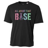 Vintage ALL ABOUT THAT BASE Cheerleading Purple Cheer Squad Cooling Performance Crew T-Shirt