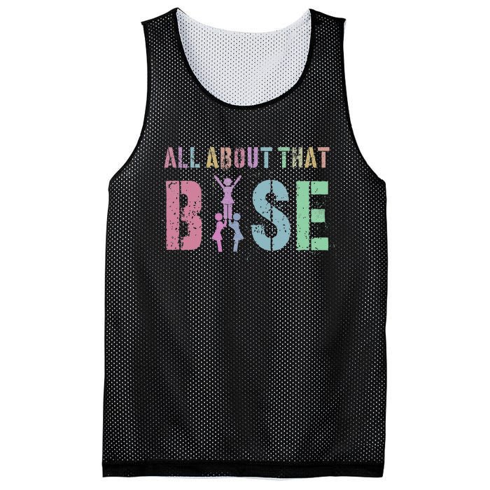 Vintage ALL ABOUT THAT BASE Cheerleading Purple Cheer Squad Mesh Reversible Basketball Jersey Tank