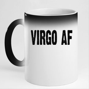 Virgo Af Astrology Horoscope Zodiac Star Sign Funny Gift Meaningful Gift 11oz Black Color Changing Mug