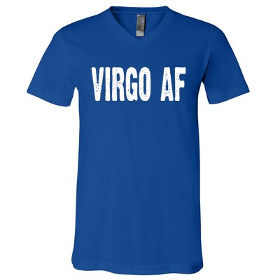 Virgo Af Astrology Horoscope Zodiac Star Sign Funny Gift Meaningful Gift V-Neck T-Shirt