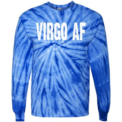 Virgo Af Astrology Horoscope Zodiac Star Sign Funny Gift Meaningful Gift Tie-Dye Long Sleeve Shirt