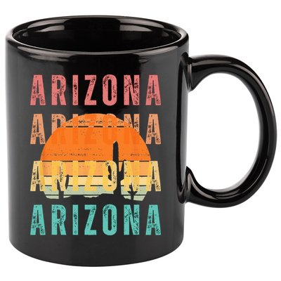 Vintage Arizona Arizona Arizona Arizona Sunset 11oz C Handle Ceramic Mug
