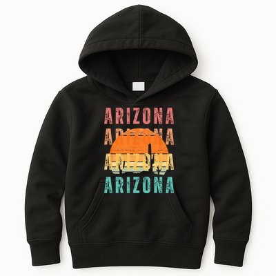 Vintage Arizona Arizona Arizona Arizona Sunset Kids Hoodie