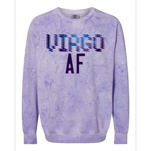 Virgo Af Astrology Zodiac Sign Cool Space Streetwear Cool Gift Colorblast Crewneck Sweatshirt